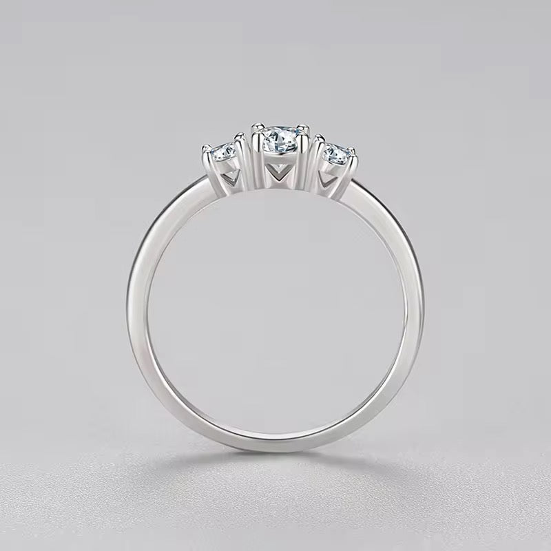 Silver Timeless Trilogy Ring (Past, Present, Future)