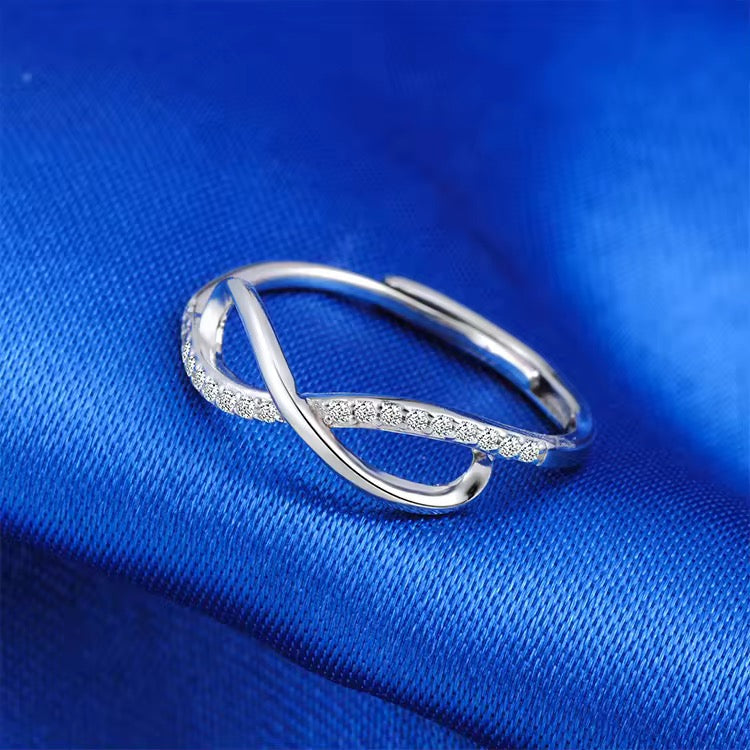 Silver Eternal Sparkle Infinity Ring