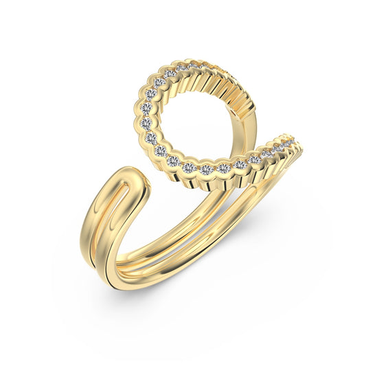 Silver Celestial Halo Ring