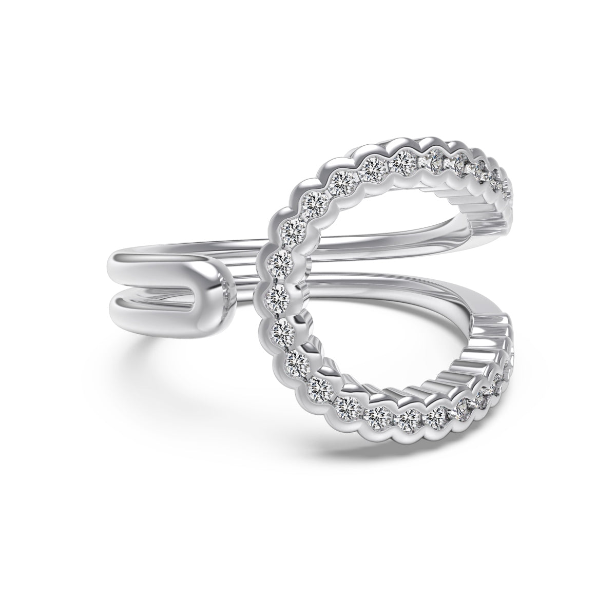 Silver Celestial Halo Ring