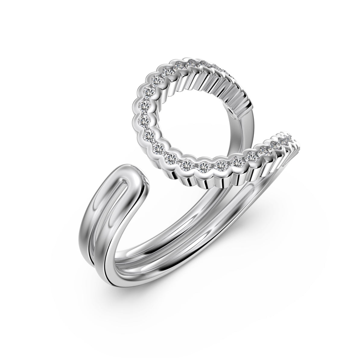Silver Celestial Halo Ring