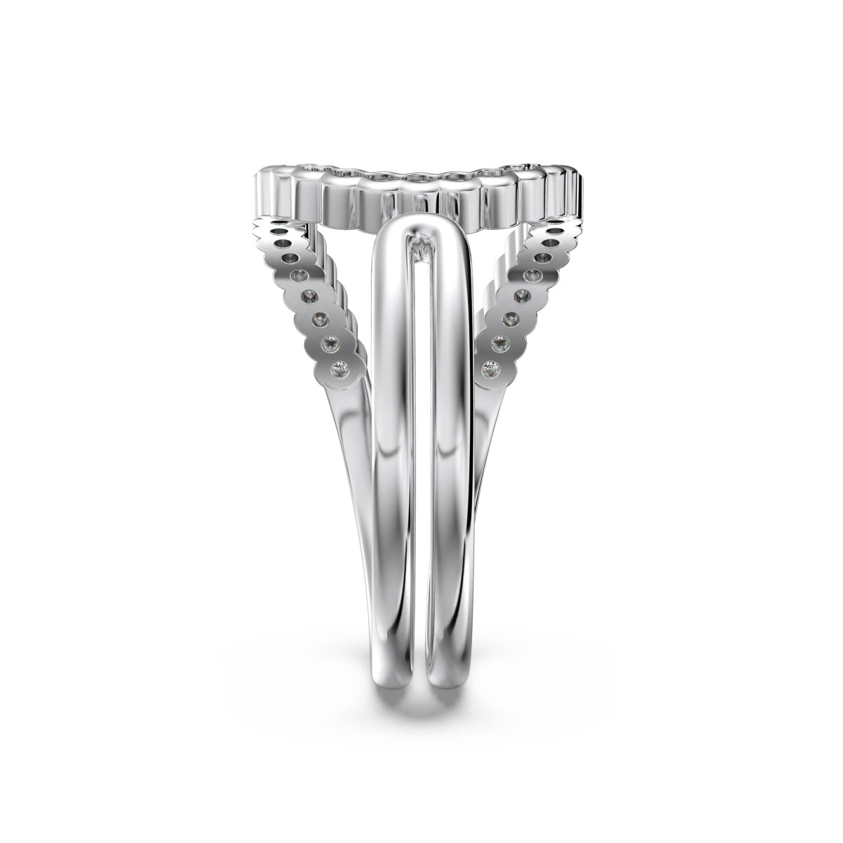 Silver Celestial Halo Ring