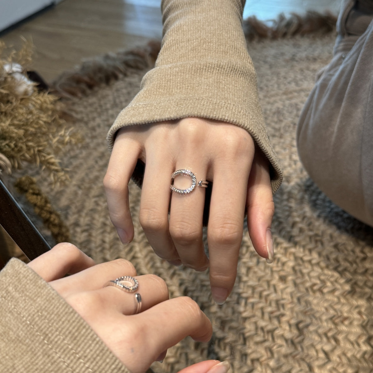 Silver Celestial Halo Ring