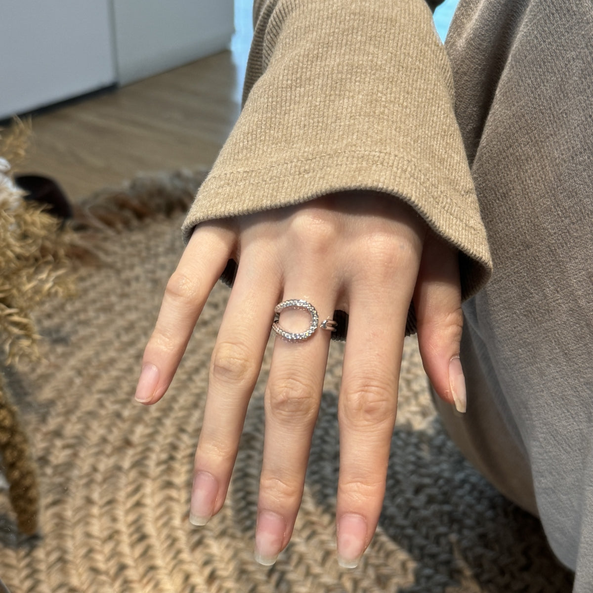 Silver Celestial Halo Ring