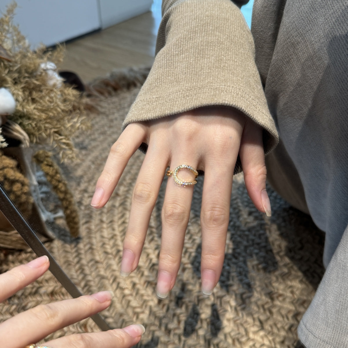 Silver Celestial Halo Ring