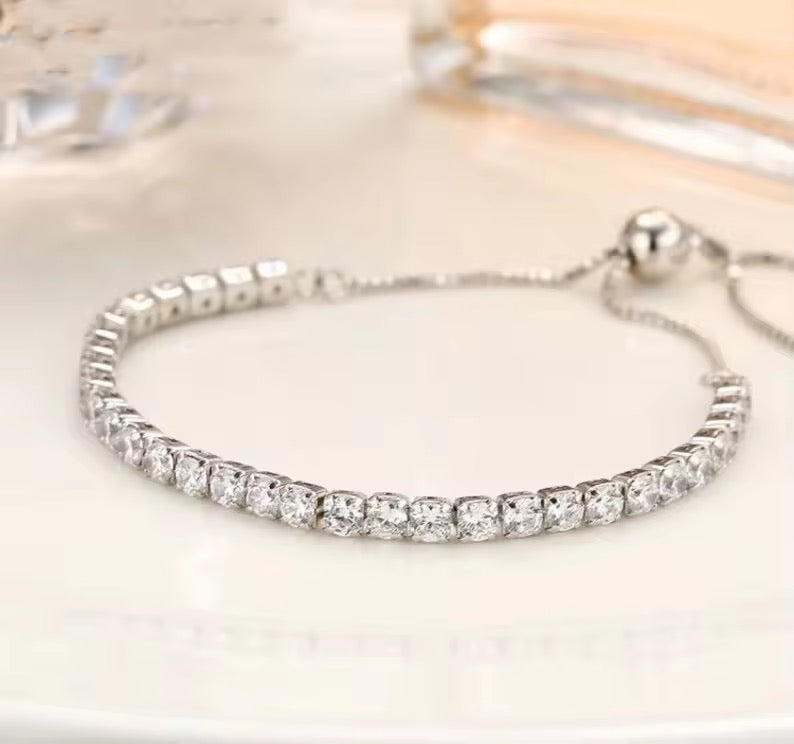 Silver Starlight Zirconia Tennis Bracelet