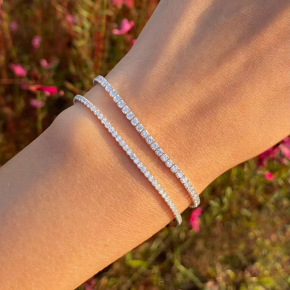 Silver Starlight Zirconia Tennis Bracelet