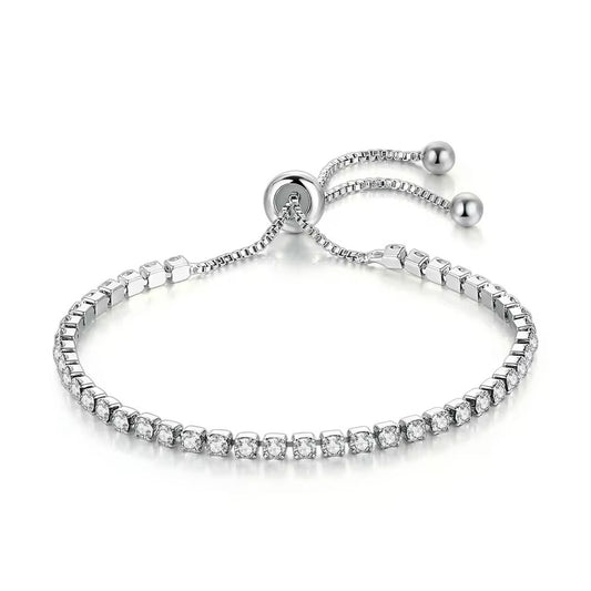 Silver Starlight Zirconia Tennis Bracelet