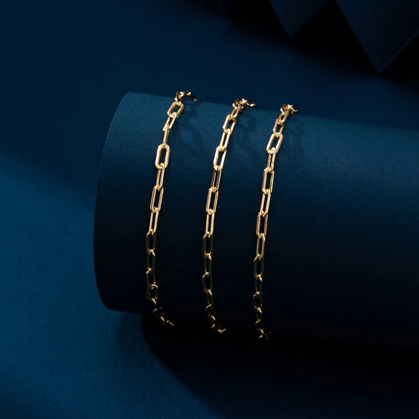 Rose Gold Modern Paperclip Link Bracelet