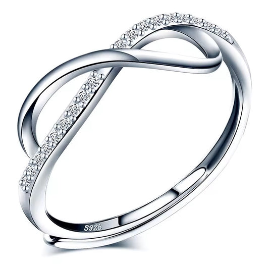 Silver Eternal Sparkle Infinity Ring