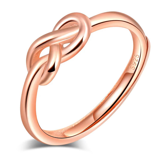 The Rose Gold Love Knot Ring