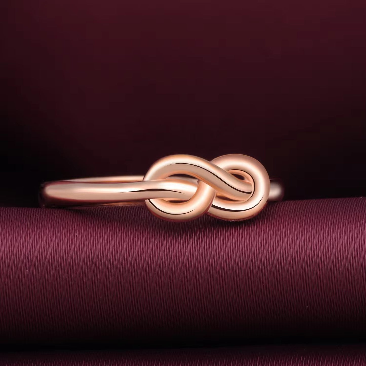 The Rose Gold Love Knot Ring