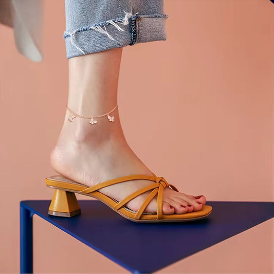 Rose Gold Triple Butterfly Crystal Anklet